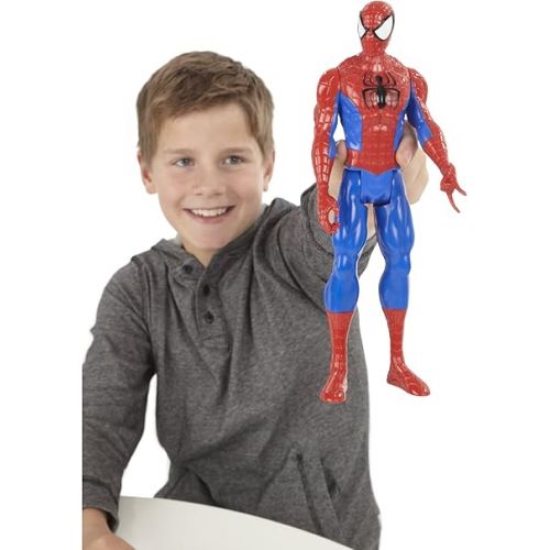  Hasbro Marvel Ultimate Spider-man Titan Hero Series Spider-man Figure, 12-Inch