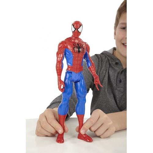  Hasbro Marvel Ultimate Spider-man Titan Hero Series Spider-man Figure, 12-Inch