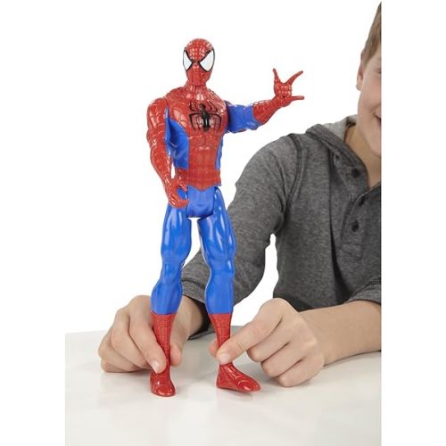  Hasbro Marvel Ultimate Spider-man Titan Hero Series Spider-man Figure, 12-Inch