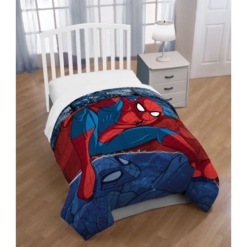  Spider-Man Marvel Spiderman Burst Microfiber Twin Reversible Comforter