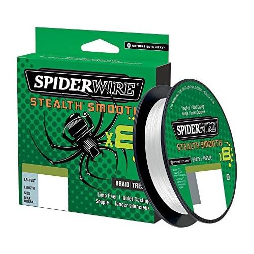  [아마존베스트]Spiderwire 1515648 Stealth Smooth 150m 8 Strands Clear - 0.07mm - 6kg