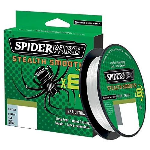  [아마존베스트]Spiderwire Stealth Smooth 8 Brins 300 m Translucide 0.05 mm 5.4 kg 1515658