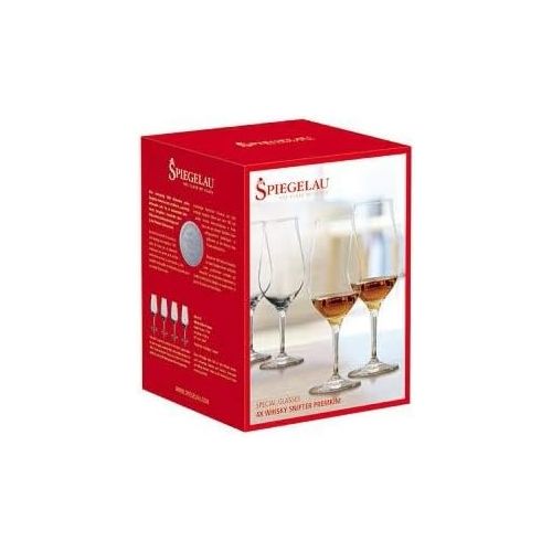  [아마존베스트]Spiegelau Premium Whiskey Snifter, Set of 4, European-Made Lead-Free Crystal, Modern Whiskey Glasses, Dishwasher Safe, Professional Quality Cocktail Glass Gift Set, 9.5 oz