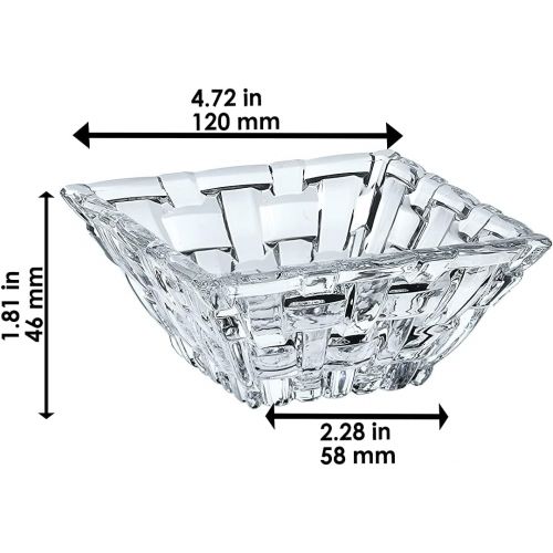  Spiegelau & Nachtmann, 5tlg. Servier-Set, 1x Platte + 4x Schalen, Kristallglas, Bossa Nova, 0090023-0