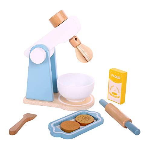  Spiekind Mixer/Blender Toys Wooden Kitchen Sets Toddlers - Role Play Game Education Pretend Play Early Learning Toys for Kids Age 3 and Up