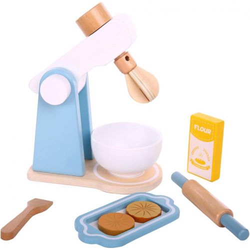  Spiekind Mixer/Blender Toys Wooden Kitchen Sets Toddlers - Role Play Game Education Pretend Play Early Learning Toys for Kids Age 3 and Up