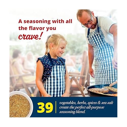  Spike Seasoning, Original Gourmet Magic Seasoning Salt Blend - Seasonings and Spices for Cooking, Popcorn Seasoning, All-Purpose Seasoning for More Flavorful, Healthy Meals, 14 Oz.