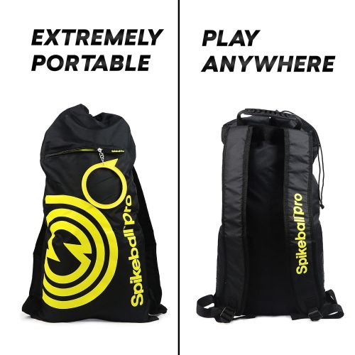  Spikeball Pro Kit (Tournament Edition) - Includes Upgraded Stronger Playing Net, New Balls Designed to Add Spin, Portable Ball Pump Gauge, Backpack - As Seen on Shark Tank TV