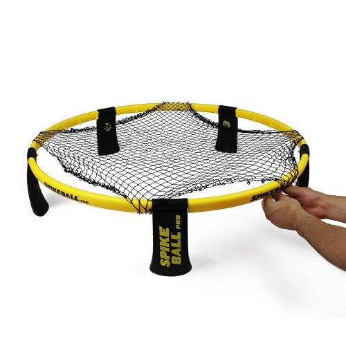  Spikeball Pro Kit (Tournament Edition) - Includes Upgraded Stronger Playing Net, New Balls Designed to Add Spin, Portable Ball Pump Gauge, Backpack - As Seen on Shark Tank TV