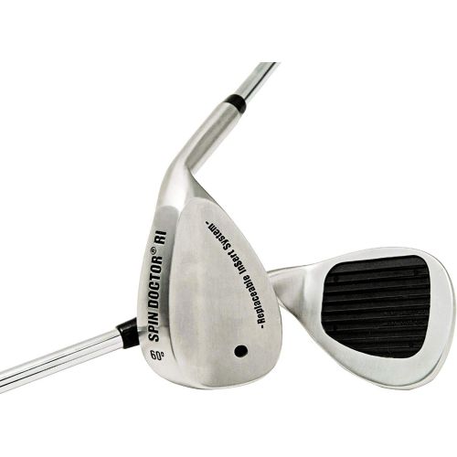  [아마존베스트]Spin Doctor RI Golf Wedge with The Replaceable Insert System New 60 Degree Lob Wedge Available in Steel or Graphite Shaft, Right-Hand and Left Hand