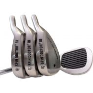 Spin Doctor RI Golf Wedge with The Replaceable Insert System New 52 Degree Pitching Wedge, 56 Degree Sand Wedge, 60 Degree Lob Wedge Available in Steel or Graphite Shaft, Right-Han