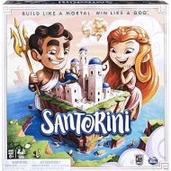 Spin Master Santorini, Strategy Family Board Game 2-4 Players Classic Fun Building Greek Mythology Card Game, for Kids & Adults Ages 8 and up