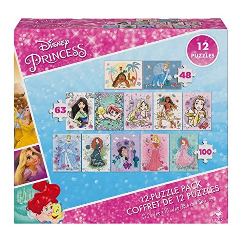 Spin Master Disney Princess 12 Pack of Puzzles