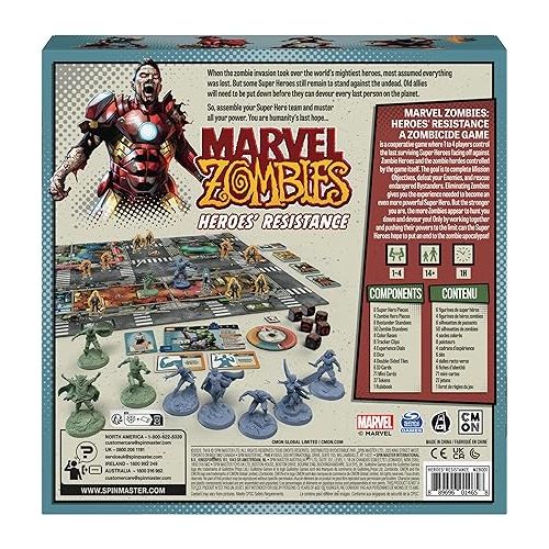  Marvel Zombies: Heroes’ Resistance, A Zombicide Game for Family Game Night, Marvel Comics Strategy Board Game, for Adults and Teens Ages 14 and up