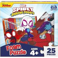Marvel, 25-Piece Jigsaw Foam Squishy Puzzle Go Spidey! Disney Junior Spidey and his Amazing Friends Show, for Kids Ages 4 and up
