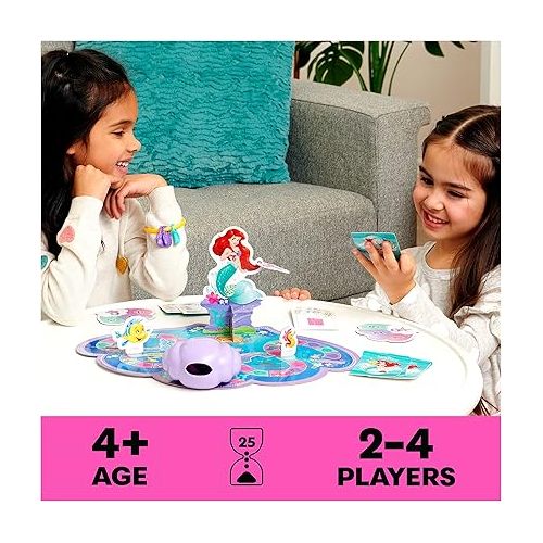  Disney Princess, Charming Sea Adventure Board Game Little Mermaid Toys Featuring Ariel & Friends Fun Game for Family Game Night, for Kids Ages 4 and Up