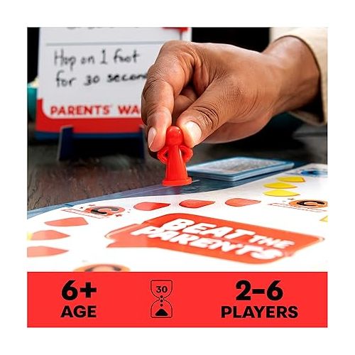  Beat The Parents Classic Family Trivia Game, Kids Vs Parents, with 25 Bonus Cards for Ages 6 and up (Amazon Exclusive)