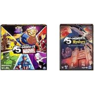 Spin Master Games 5-Minute Mystery and 5-Minute Marvel Game Bundle for Kids Aged 8 and Up