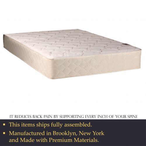  Spring Solution, 10 Fully Assembled Innerspring Back Support Long Lasting Mattress and 8 Box Spring Set, Queen Size