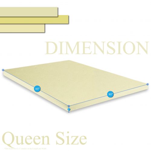  Spinal Solution, Gel Infused High Density Foam Mattress Comfortable Topper, Queen