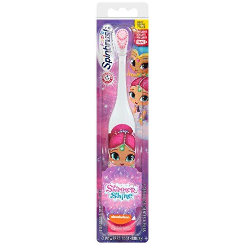  Spinbrush 766878999302 Shimmer and Shine Battery Powered Toothbrush, 9.1 Height, 1.5 Width, 2.1 Length (Pack of 24)