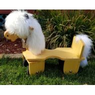 Spinderellascreation Wooden Shetland Pony | Riding Scooter |Toddler - Child | MADE in the USA by Spinderellas Creations