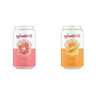 Spindrift Grapefruit and Orange Mango Sparkling Water Bundle Pack, 12-Fluid-Ounce Cans, Pack of 48