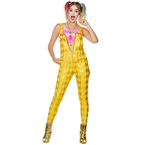  할로윈 용품Spirit Halloween Birds of Prey Harley Quinn Overall Jumpsuit | OFFICIALLY LICENSED