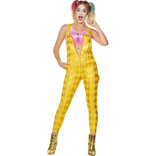  할로윈 용품Spirit Halloween Birds of Prey Harley Quinn Overall Jumpsuit | OFFICIALLY LICENSED