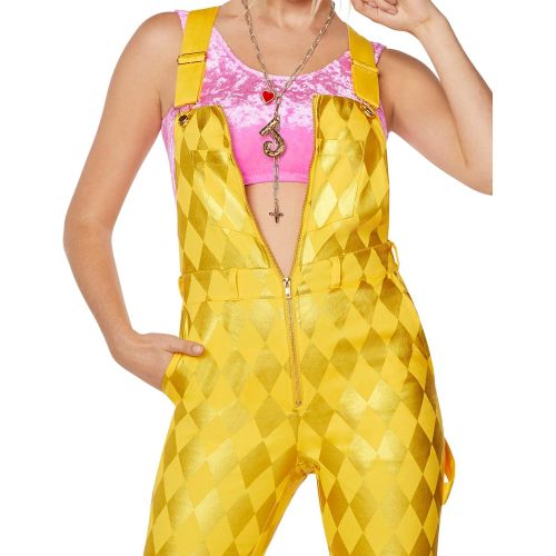  할로윈 용품Spirit Halloween Birds of Prey Harley Quinn Overall Jumpsuit | OFFICIALLY LICENSED