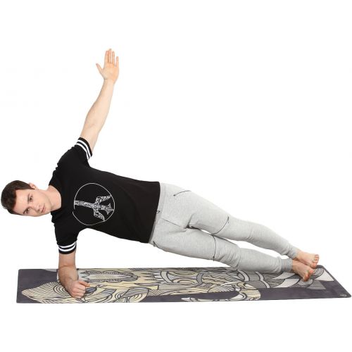  Spiritual Warrior - Zakti Yoga Mat - Artist Designed, Premium Printed, Natural, Chemical-Free,...