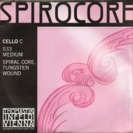 Thomastik Spirocore Cello Strings - C, 4/4, Tungsten/Steel, Medium, Ball