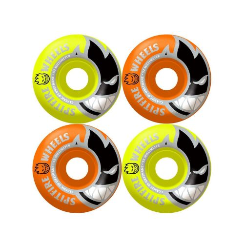  Spitfire Classic 99D Orange/Neon Bighead Mashup Skateboard Wheels (Set of 4)