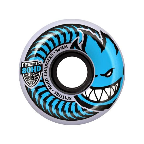  Spitfire Charger Conical Wheels Clear Blue 54mm/80hd Set of 4