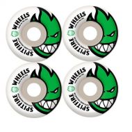 Spitfire Bighead 59mm White W Green Skate Wheels