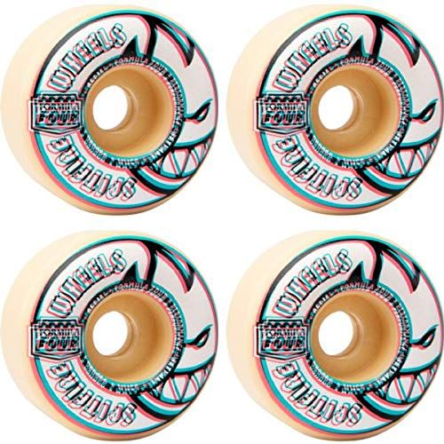  Spitfire Formula Four 99D Overlay Radial Natural Skateboard Wheels - (Set of 4)