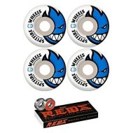 Spitfire Wheels 51mm Bighead Skateboard Wheels with Bones Bearings - 8mm Bones Reds Precision Skate Rated Skateboard Bearings - Bundle of 2 Items