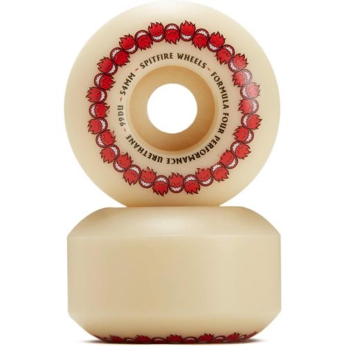  Spitfire Wheels Spitfire Skateboard Wheels F4 99A Repeaters Classic Full Natural 54mm