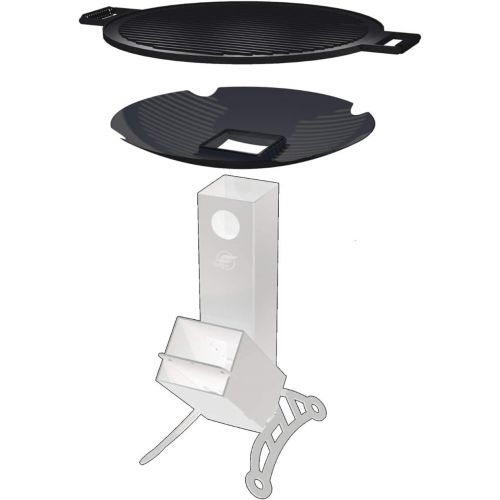  Spitfire BBQ Set for Patrol Rocket Stove, Grill with cast Iron Rack, Unique Barbecue Grill Set, Ultimate Outdoor Cooking Gear