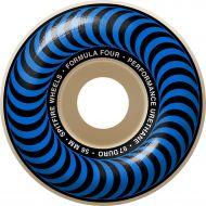 Spitfire Wheels Formula Four Classic Natural/Blue Skateboard Wheels - 56mm 97a (Set of 4)