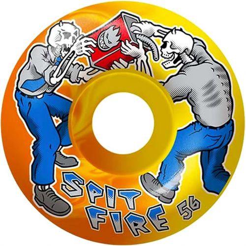  Spitfire Wheels Skateboard Wheels 54mm 99A Firefight YellowOrange