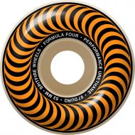 Spitfire Wheels Formula Four Classic Natural/Orange Skateboard Wheels - 53mm 97a (Set of 4)