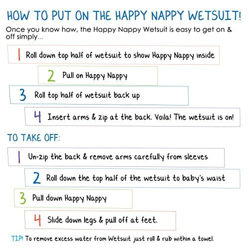  Splash About Happy Nappy Wetsuit (X Large 12-24 Months, Set Sail)