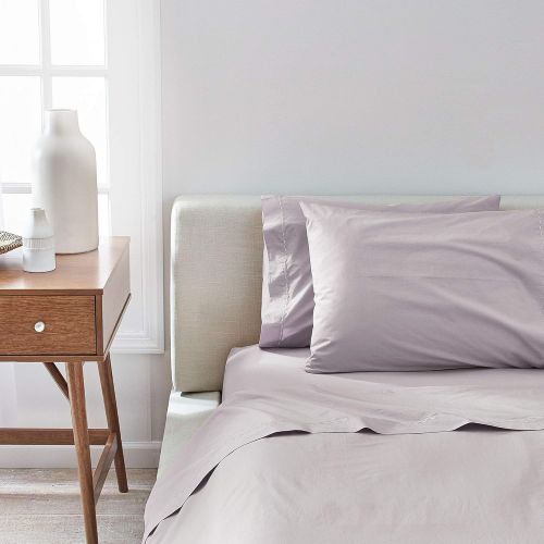  Splendid Home Solid Percale Sheet Set, Full, Mist