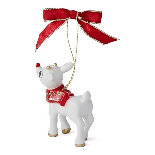  Spode Christmas Tree Rudolph The Red Nosed Reindeer Ornament | Baby's First Christmas Ornament 2023 | Holiday Ornament | Christmas Decor for Christmas Tree ? 3”