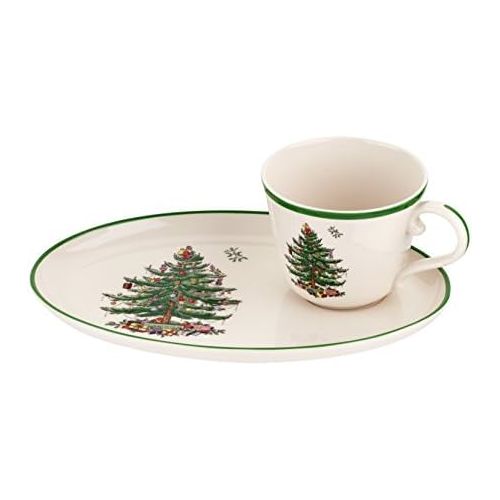  Spode Weihnachtsbaum Christmas Tree Travel Mug with Silicone Lid mehrfarbig