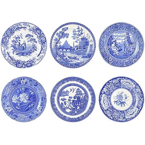  Spode Blue Room Georgian Plates 10.5 Set of 6