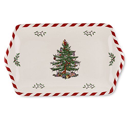  Spode Christmas Tree Peppermint Dessert Tray