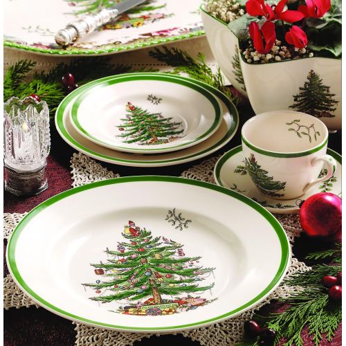 Spode Christmas Tree 12-Piece Dinnerware Set, Service for 4
