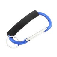 Sponge Cover Handle Stroller Carabiner Hook Clip 135mm Length Royal Blue by Unique Bargains